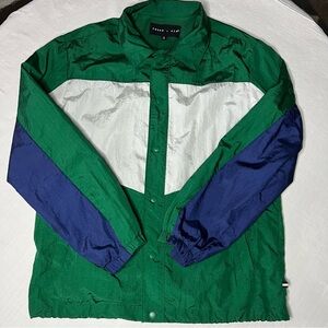 Edgar+Ash Colorblock Windbreaker Jacket ERA Sports Logo Men’s Medium